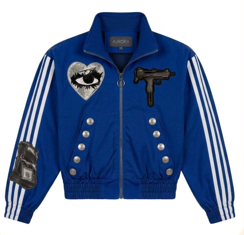 AURORA: Lost Eye Rhinestone x Zip Up Hoodie