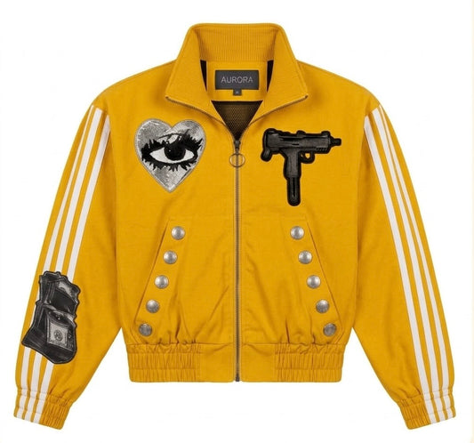 AURORA: Lost Eye Rhinestone x Zip Up Hoodie